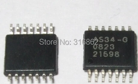 Free Shipping 10pcs/LOT AS34-G AS34G AS34 TSSOP-14 ORIGINAL ROHS