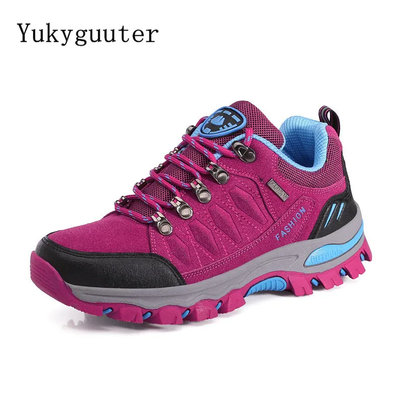 

Women Hiking Shoes Outdoor trekking Sports Climbing Camping Boots Non-slip Waterproof Walking Jogging Trainers Sneakers Lace Up