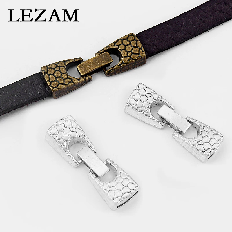 

5sets Fashion Jewelry Snap Clasp Antique /Bronze For 5mm 10mm Flat Leather Cord Diy Bracelet Necklace Jewelry Findings