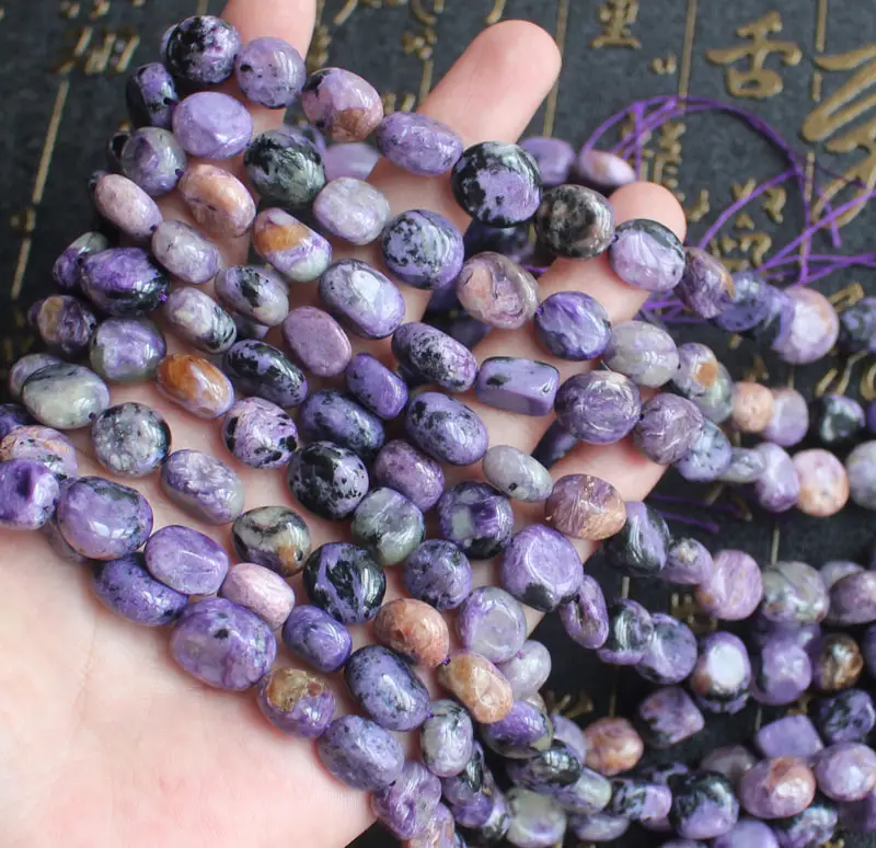 Natural Charoite 6-9mm Irregular Beads 15inch/38cm, DIY Jewelry Making !We provide mixed wholesale for all items!