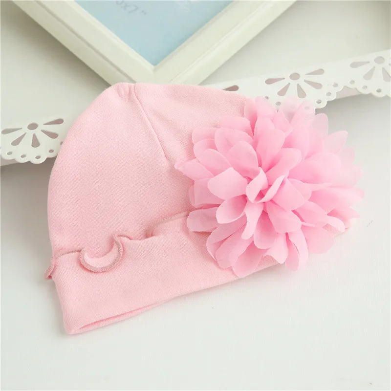 0-12Month Newborn Baby Hat For Girls Cotton Infant Hats Photography Props Beanies New born Princess Soft Girls Caps 2024 Fashion