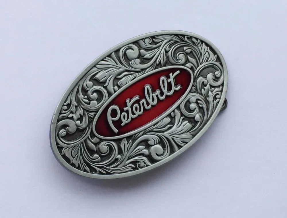 Oval Peterbilt Truck Belt Buckle suitable for 4cm wideth belt