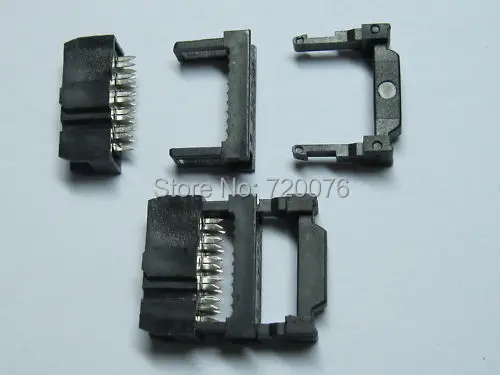 120 pcs Mini 10pin IDC Cable Header Connector 2.54mm Pitch 3-peice