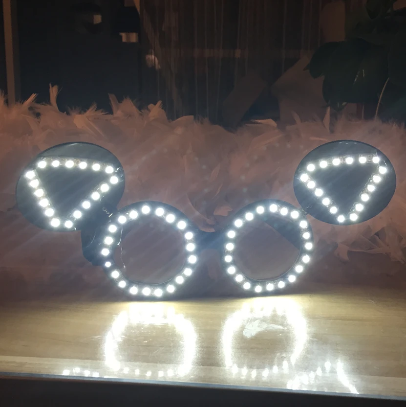 Newest Fasion Nightclub Eyewear LED Luminous Flashing Bunny Glasses Bar DJ Christmas Halloween Party Masquerade Led Glasses