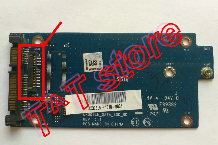 original For ASUS UX303L UX303LN Laptop SATA SSD BOARD UX303LN-1010 UX303LN_SATA_SSD_BD test good free shipping