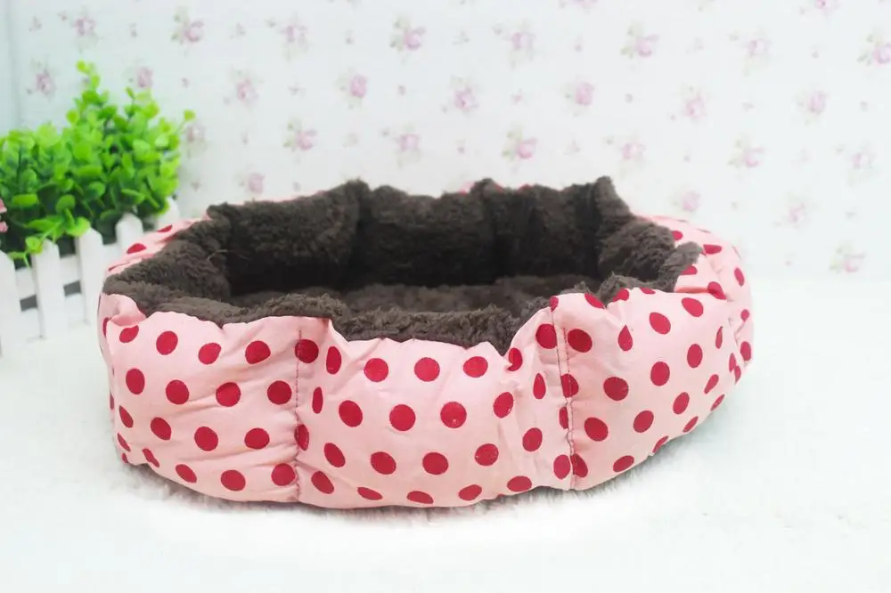 Bán buôn dễ thương Pet Sản Phẩm Mềm Fleece Pet Giường cho Mèo Chó camas para perros pequenos Động Vật Nhỏ House Bed Kennel