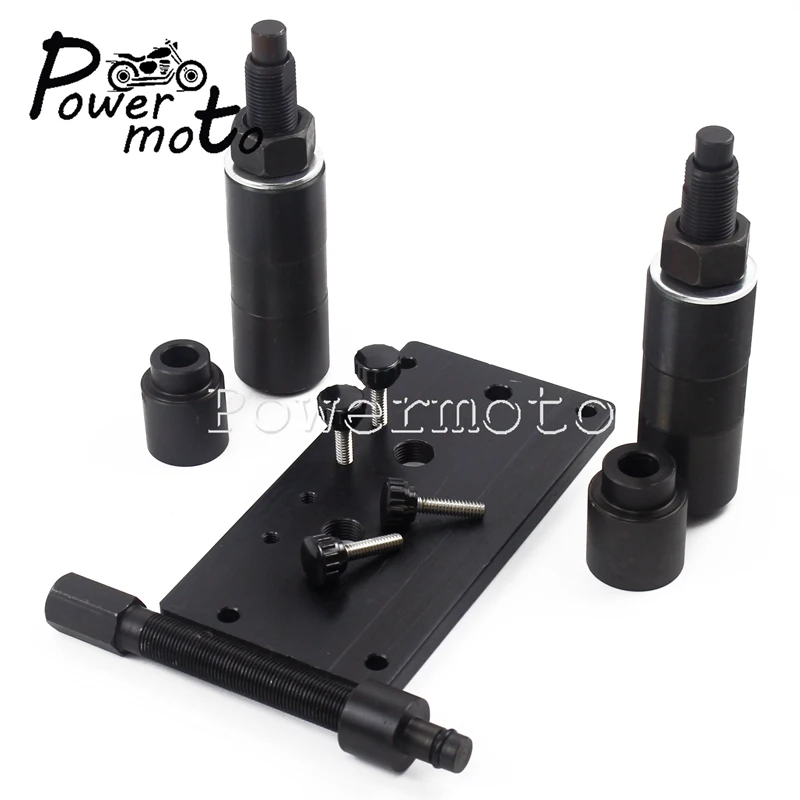 

1 Set Motorcycle Accessories Black Iron Twin Inner Cam Bearing Installer Puller Tool Cover Kit For Harley Twin Cam 1999-2022