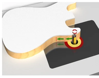 1Pc 1/2" ShankFlush Trim Router Bit Top & Bottom Bearing-1"H X 3/4"W For Woodworking Cutting Tool