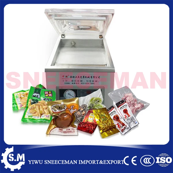 ZF-260 automatic stainless steel vacuum sealing machine dry-wet commercial food vacuum package packing sealer sealing machine