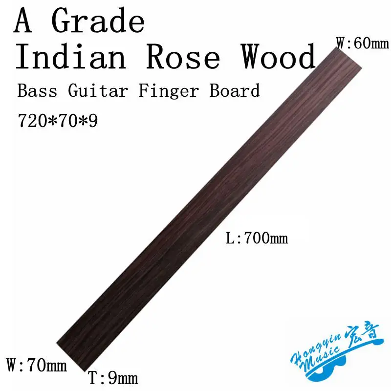 Guitar Accessories Indian Rosewood For Electric Bass Electric Guitar Fingerboard Guitarra Making Materials 720/700*88/70/60*9mm