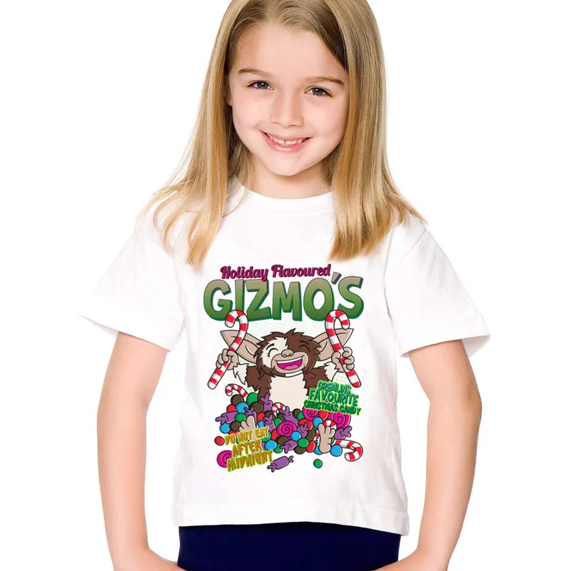 Fashion Print Gremlins Gizmo Children Funny T shirt Kids Summer Short Sleeve Tees Boys/Girls Casual Tops Baby Clothes,HKP5170