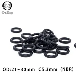 20PC/lot Rubber Ring NBR Sealing O Ring 3mm Thickness OD21/22/23/24/25/26/27/28/29/30*3mm O-Ring Seal Nitrile Gaskets Oil Ring