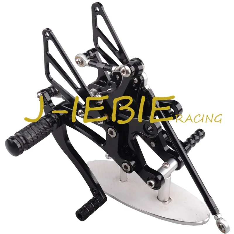 CNC Racing Rearset Adjustable Rear Sets Foot pegs Fit For Yamaha YZF R1 2004 2005 2006 BLACK