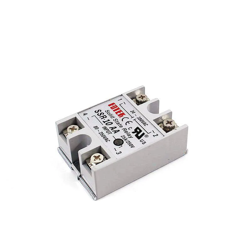 YJCAL Solid State Relay SSR-10AA SSR-25AA SSR-40AA 10A 25A 40A AC Control AC Relais 80-250VAC TO 24-380VAC SSR 10AA 25AA 40AA