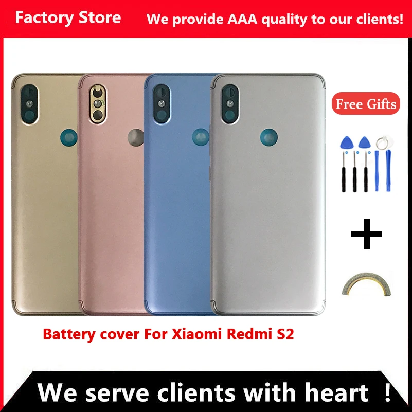 Battery Back Cover For Xiaomi Redmi S2 Back Cover For Redmi S2 Battery Cover Housing +Volume Power Buttons