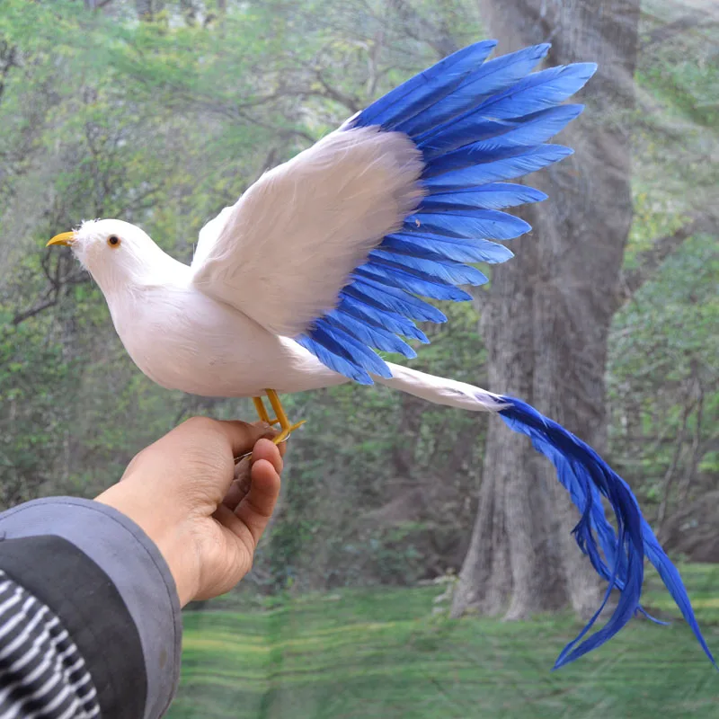 

new simulation wings Phoenix Bird toy plastic & furs wings long tail bird gift about 50cm 2173