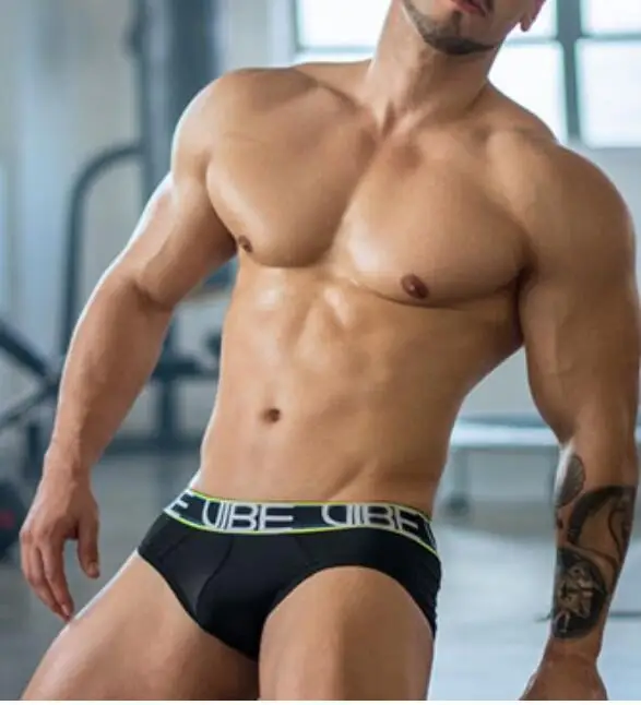 Men Sexy Silky Briefs Underwear Clothes Mens  pouch Briefs Underwear Male Quick-dry Brief Underpants