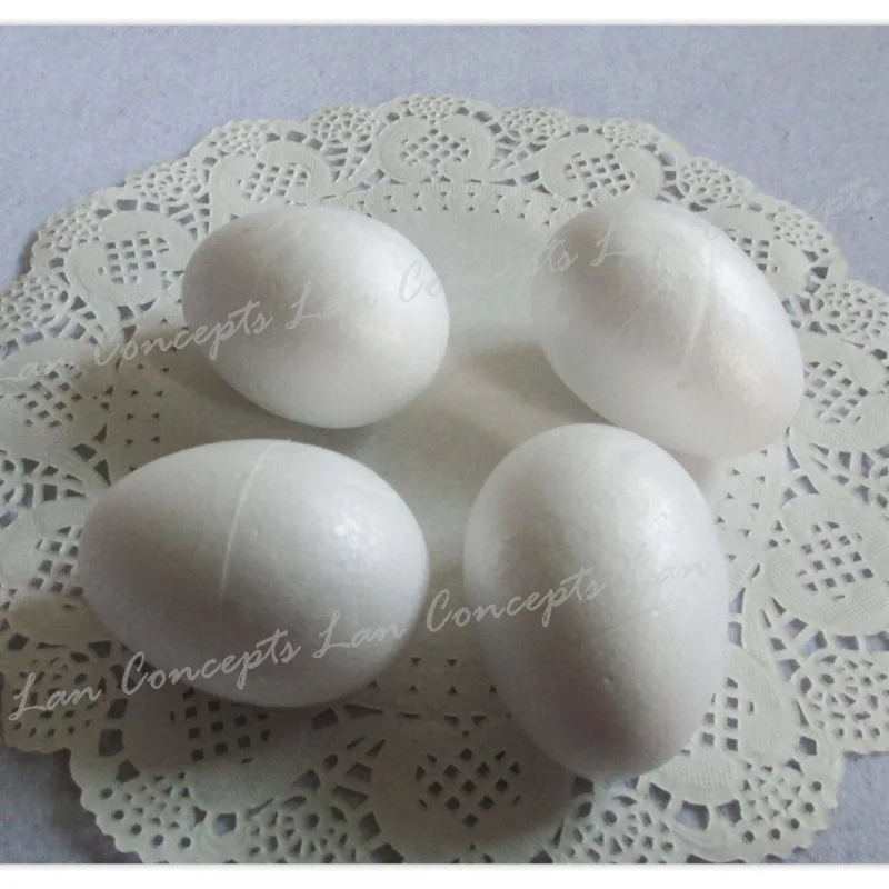 wholesale 7cm Oval shaped Styrofoam Foam Egg for DIY Craft Easter eggs - 50pcs/lot free shipping