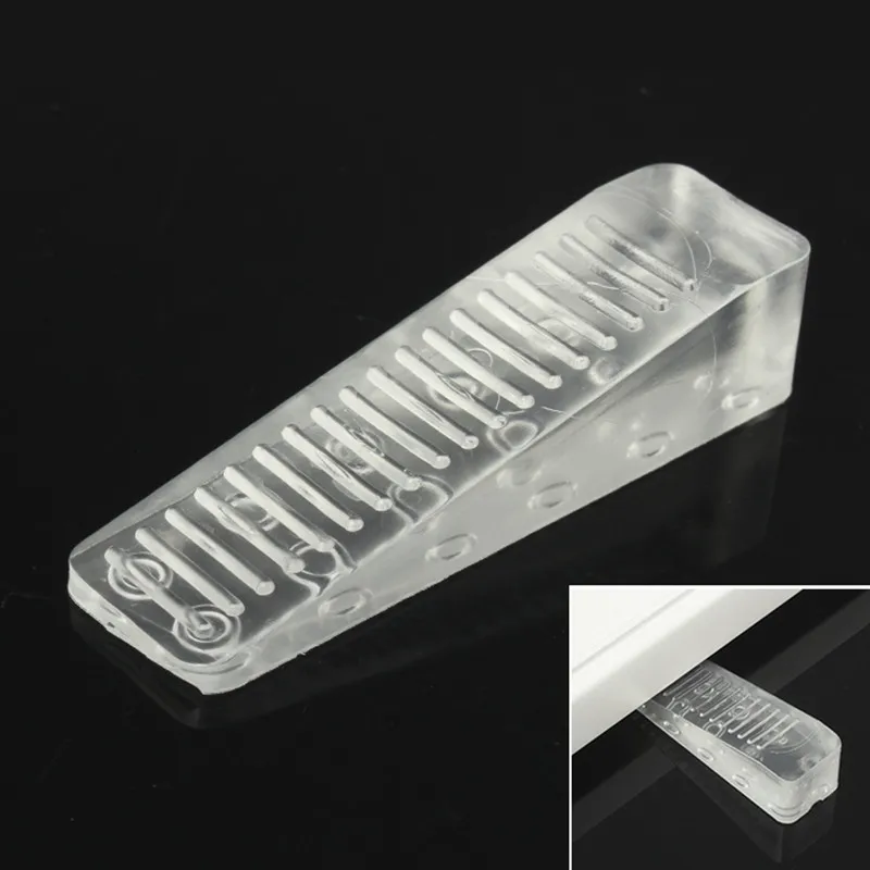 Small or big size ABS plastic Home Office Rubber White Black Door Stop Stoppers Black Wedge Doorstops