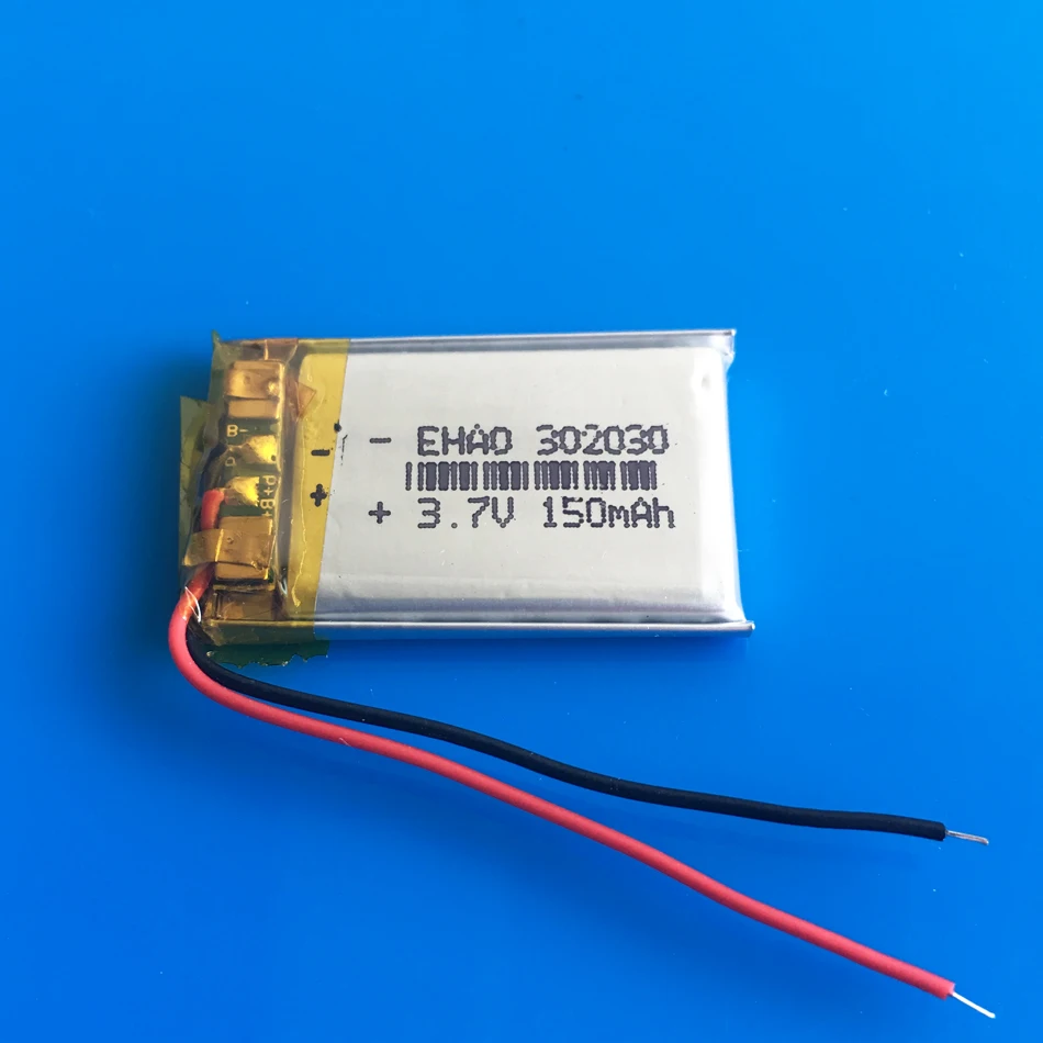 3.7v 150mah 302030 032030リチウムリチウムポリマーリポバッテリー充電式バッテリー電源MP3 gps  bluetoothスピーカーbluetoothヘッドセットカメラ - AliExpress