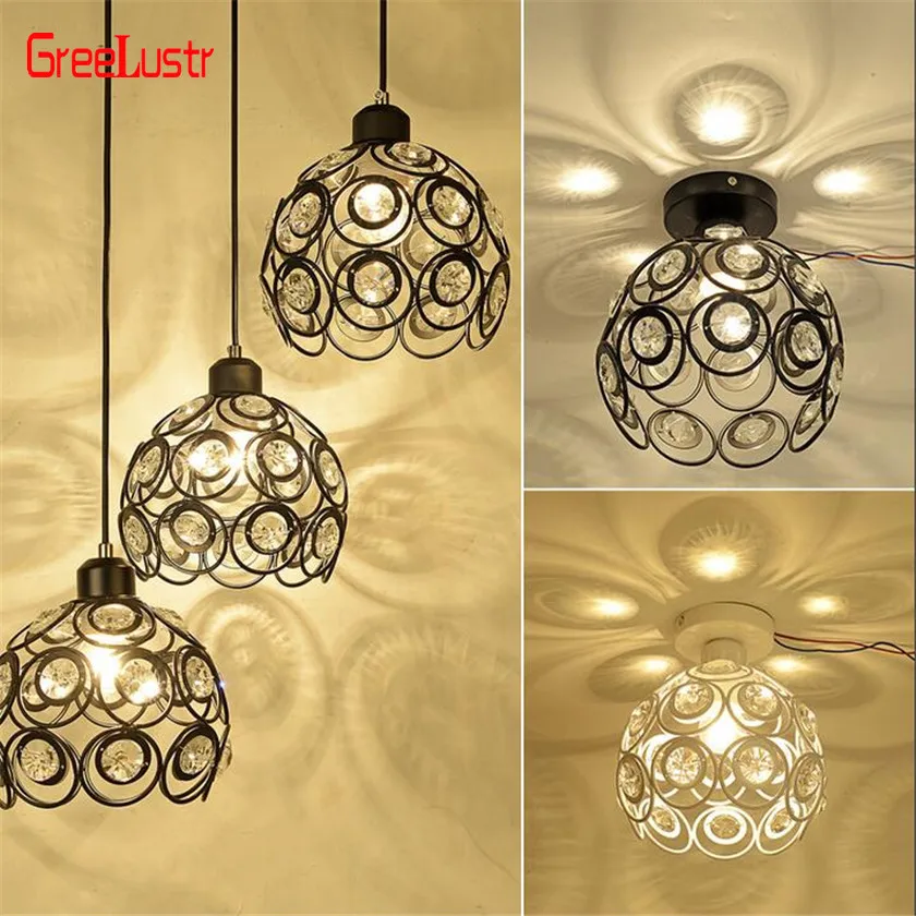 

Modern Ceiling Light Fixture Flush Mount Chandelier Crystal Ceiling Lamp Hollow Carving Foyer Hallway Entrance Aisle Lantern