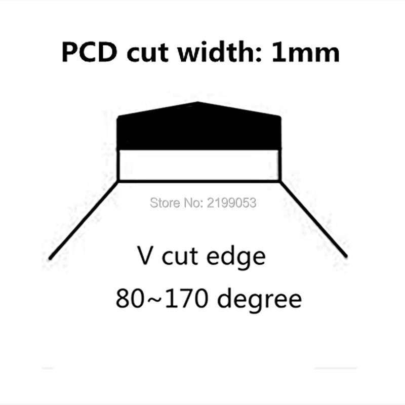 Posalux-herramienta de corte de diamante de 1mm, herramienta de fabricación de joyas, cortador PCD Endmill para máquina de facetado tipo Posalux