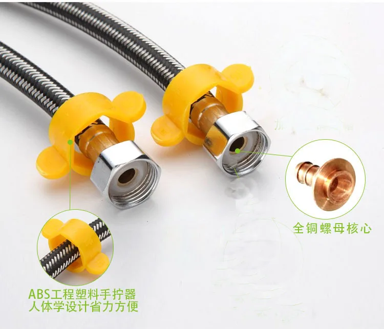 60cm lebensmittelqualität 1/2 zoll Port metallgeflecht rohre