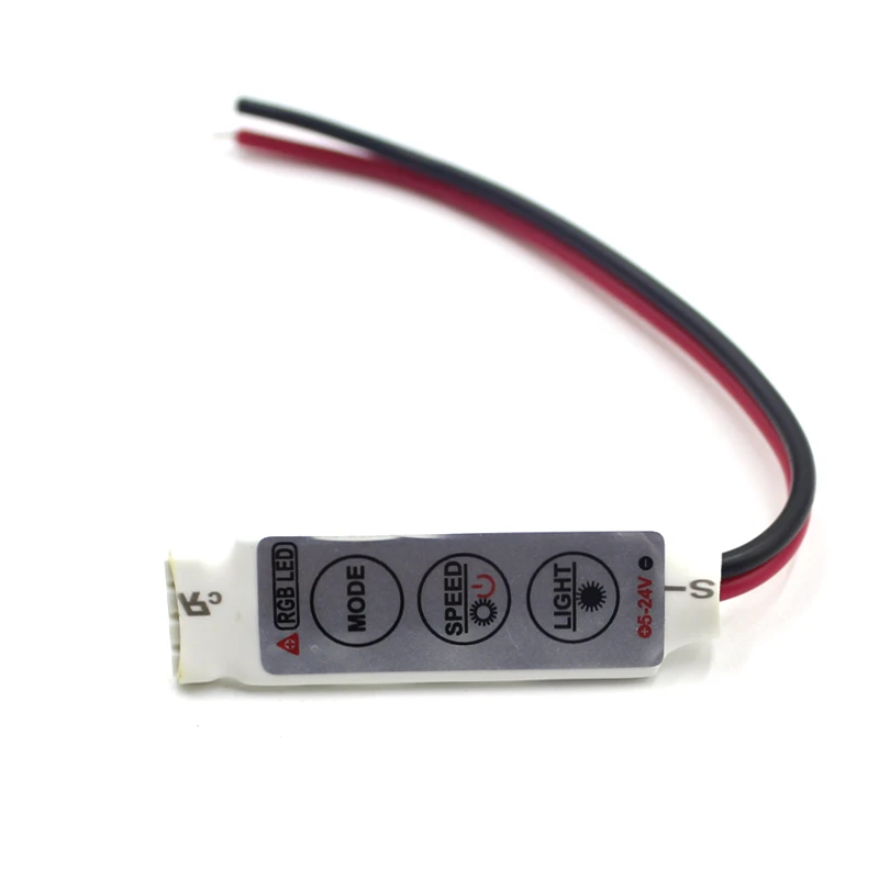 DC 12V 12A 3Keys Mini Regolatore del LED RGB Conducente Dimmer Per RGB 5050/3528/2835/ 5730/5630/3014 SMD LED Luci di Striscia