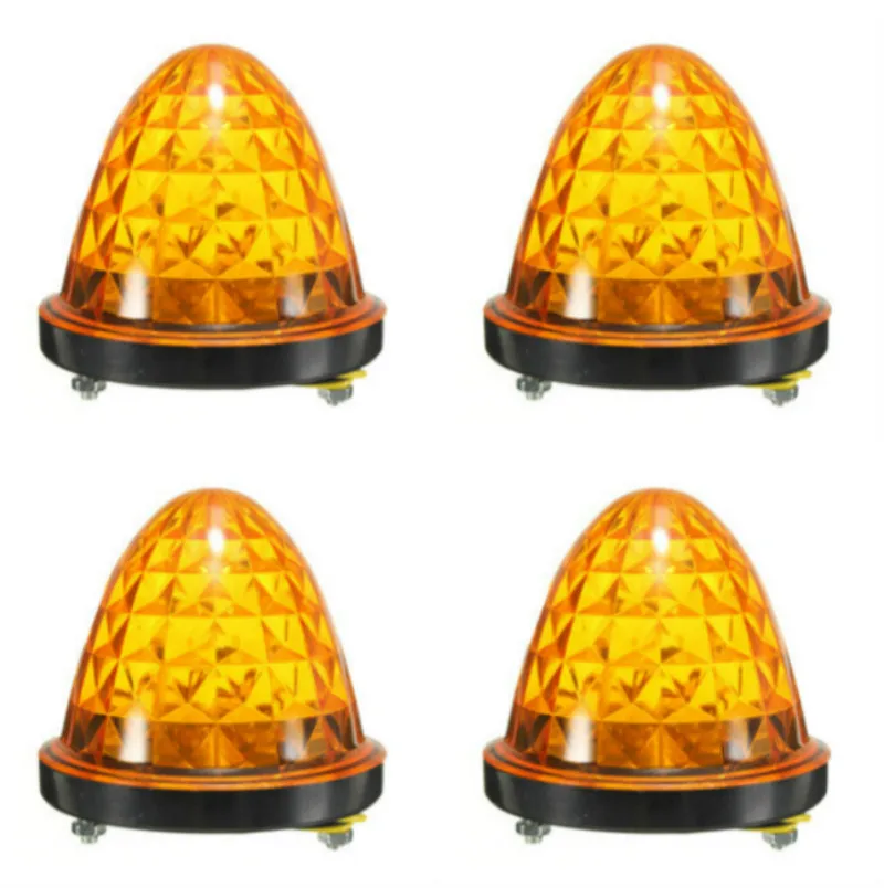 10x Truck Amber LED 12V 24V Car Truck Trailer Rear Lights Caravan Side Marker Lights Clearance tail Lamp External lights