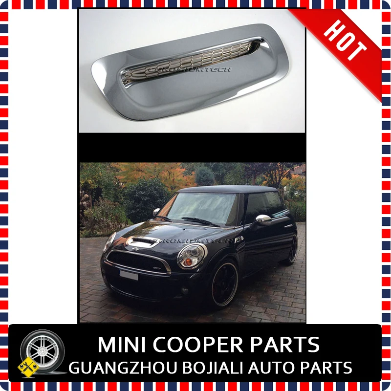 2007 up MINI Cooper R56 R55 R57 R58 R59 Cooper S CHROME Bonnet Air Intake Scoop Cover(1pc/set)