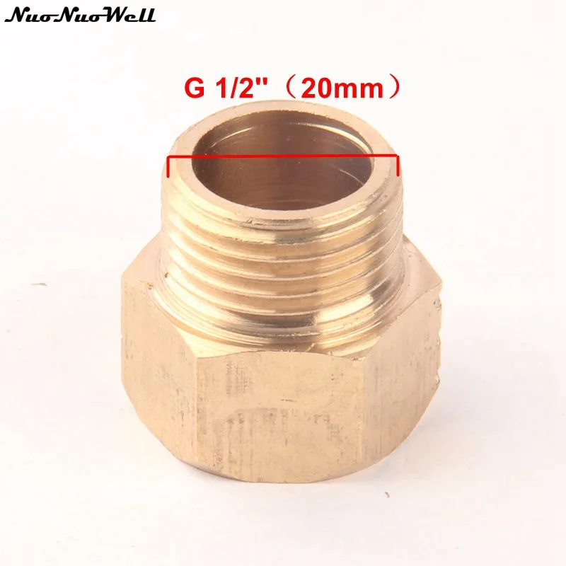 G 1/2'' Male Thread To 22mm Female Thread Brass Straight Connector Pure Copper Thicken Garden Irrigation Thread Part Connection