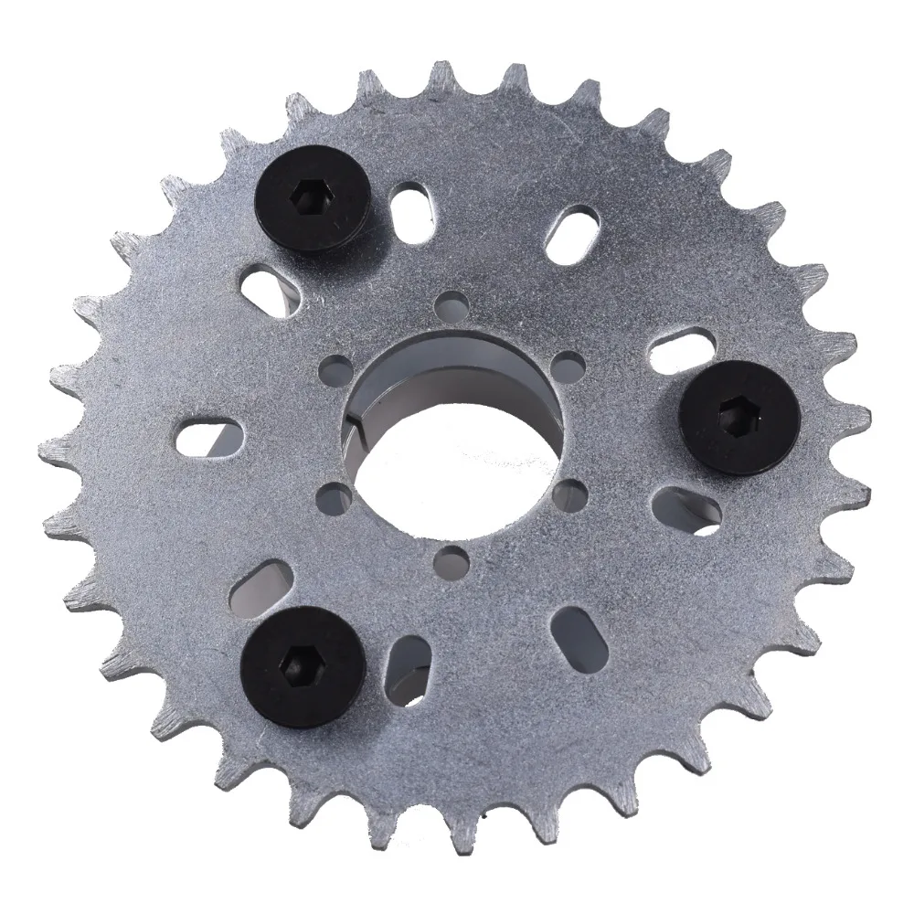 Silver CNC Adapter 32T Sprocket Fit 49cc 50cc 66cc 80cc Motorized Bike