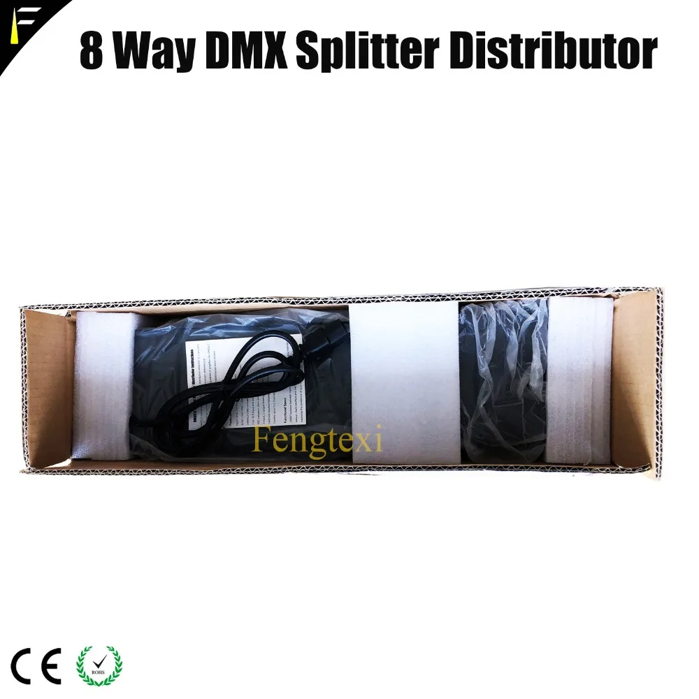 Imagem -06 - Dmx Distribuidor de Sinal Booster Divisor para Luminárias de Palco Opticamente Isolado Way Channel Profissional