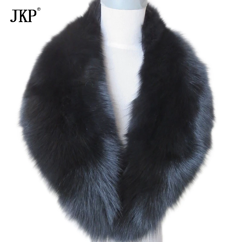 Real Fox Fur Collar Women 100% Natural Fox Fur Scarf Winter Warm Fur Collar Scarves Extra Large Size Neck Warmer Fur Scarf Shawl