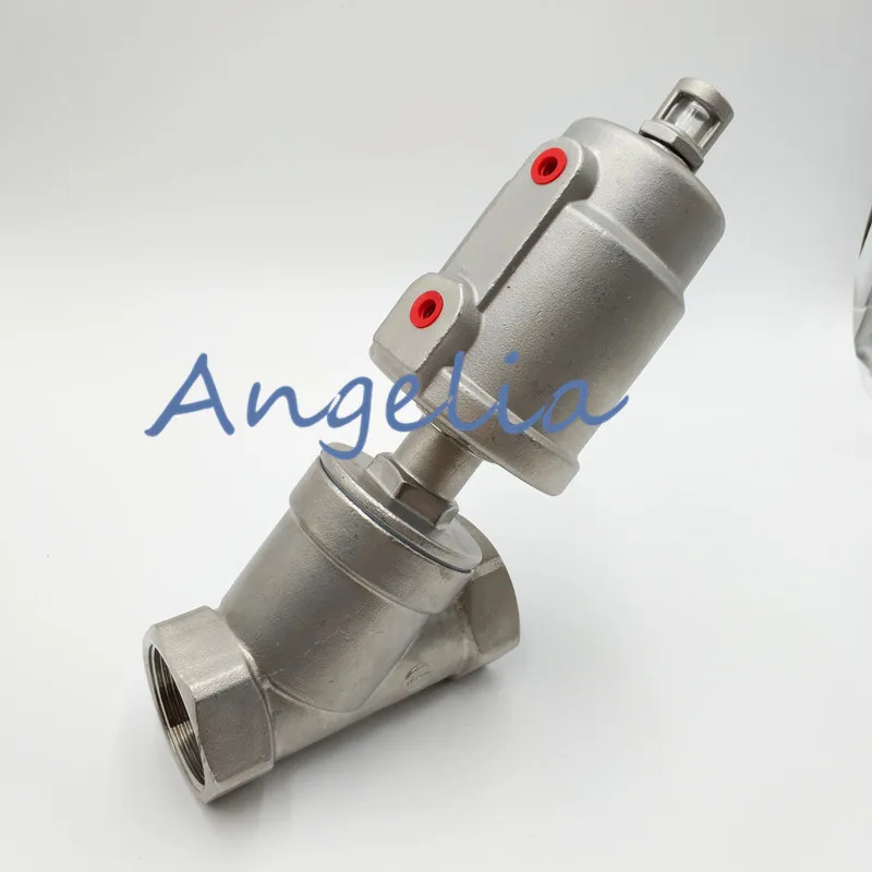 

1-1/2" DN40 BSP Stainless Steel 304 Double Acting Air Actuated Angle Seat Valve