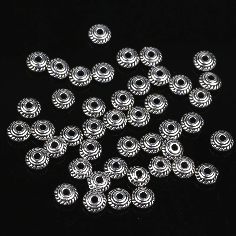 

5MM Tibetan Silver Antique Metal Silver Spacer Beads for Jewelry Making 500Pcs/lot