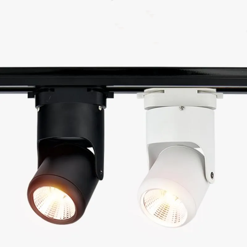 Putih shell/Hitam shell 10W/15W COB Permukaan Mounted Led Pasang Bracket Ceiling Lampu Hangat COB led Track Light