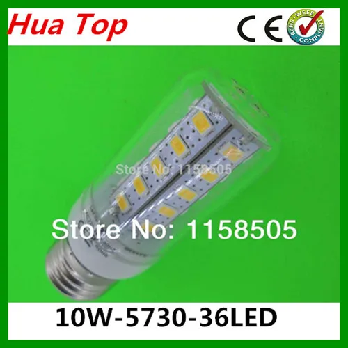 

Lampada LED Lamp 5730 epistar SMD 36LED Lamp 10W E27 LED Corn Bulb Cold white /Warm White light solar lustre lamps and lanterns