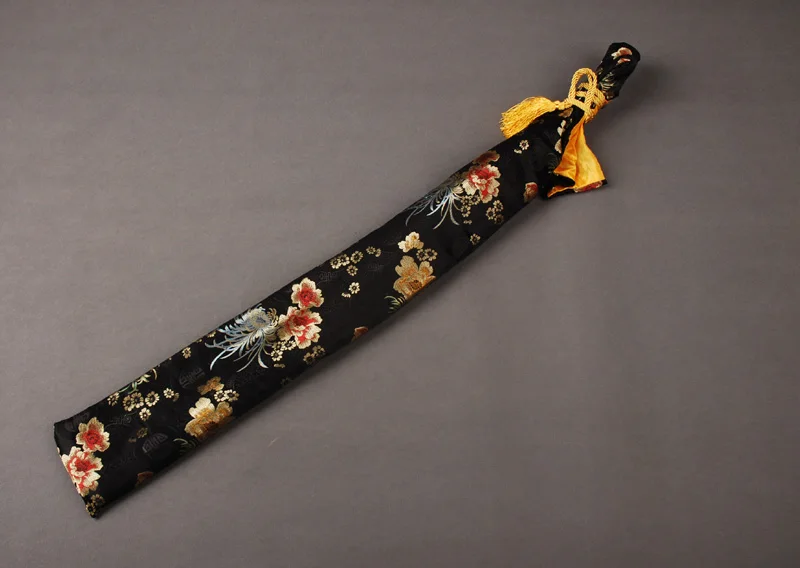 Beautiful and Exquisite Flower Pattern Silk Sword Bag for Japanese Samurai Sword Katana Fitting Nice and Elegant Patterns QD11