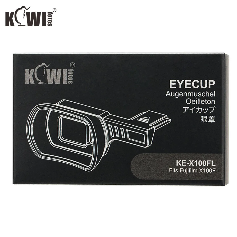 Zachte Siliconen Camera Zoeker Oculair Zwarte Upgrade Oogschelp Voor Fujifilm X100F Fuji X 100F Camera Eye Cup Met Hot Shoe cover