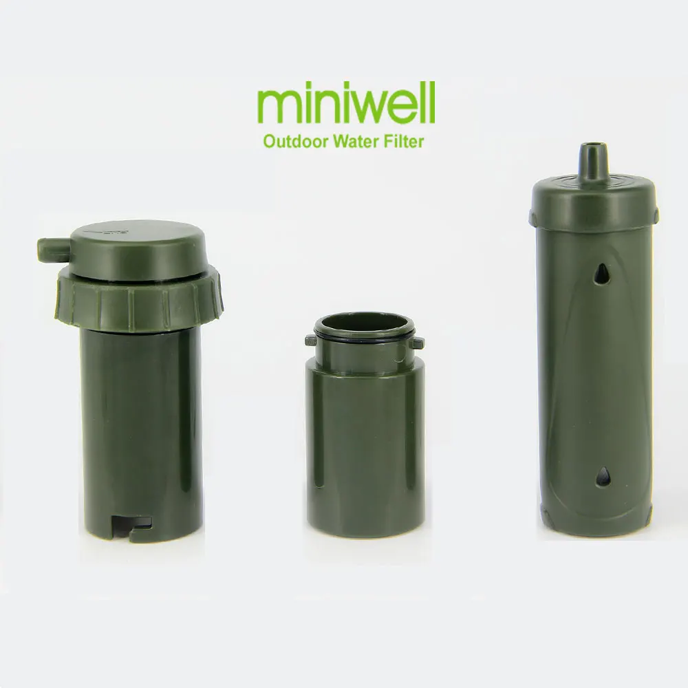 miniwell L610 Pumping Water Filter + L610 Filter Replacements(Includes Prefilter, Carbon Filter and Ultrafiltration Filter)