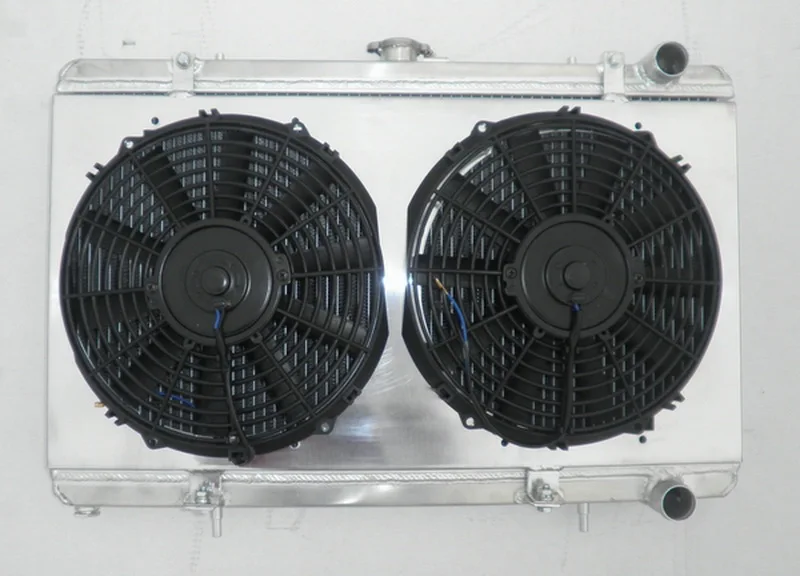 

Brand new Aluminum alloy radiator + Shroud + Fans For Nissan Silvia S13 CA18DET CA18 Turbo MT