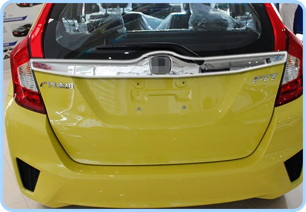 

Higher star ABS chrome Rear Trunk trim, rear trunk strip, rear trunk bar for Honda Fit,Jazz 2014