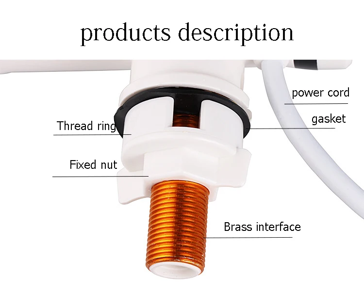 3000 واط عرض درجة الحرارة لحظة صنبور الماء الساخن Tankless صنبور كهربائي الحمام لحظة صنبور ساخن سخان مياه تسخين المياه