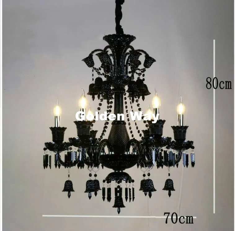 Free Shipping Modern Black Crystal Chandelier Modern Black Bedroom Pendant Chandelier Decora E14 Crystal Chandelier Lighting