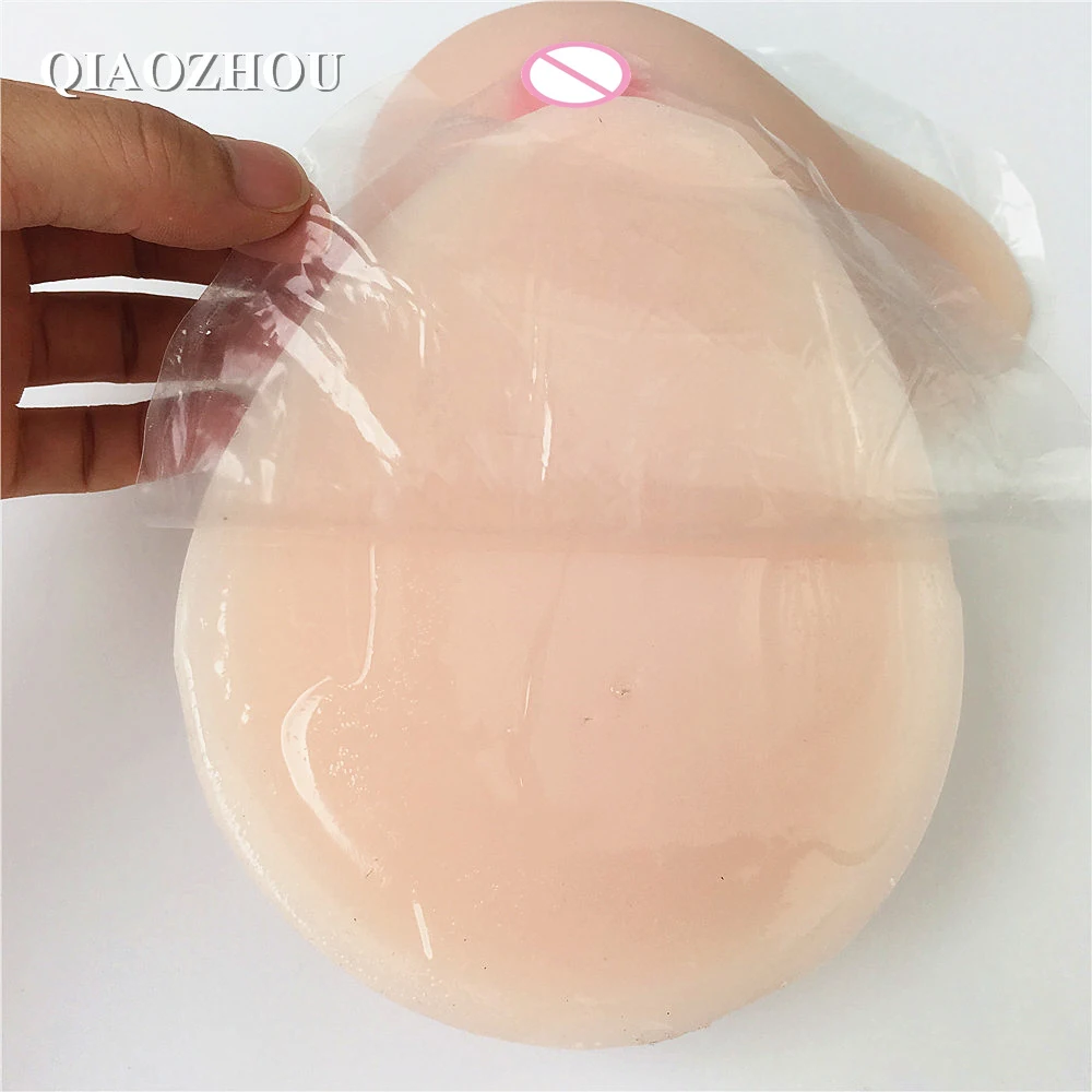 

600 g/pair fake breast boobs shemale drag queen real skin silicon breasts self adhesive 80B 85B 90A