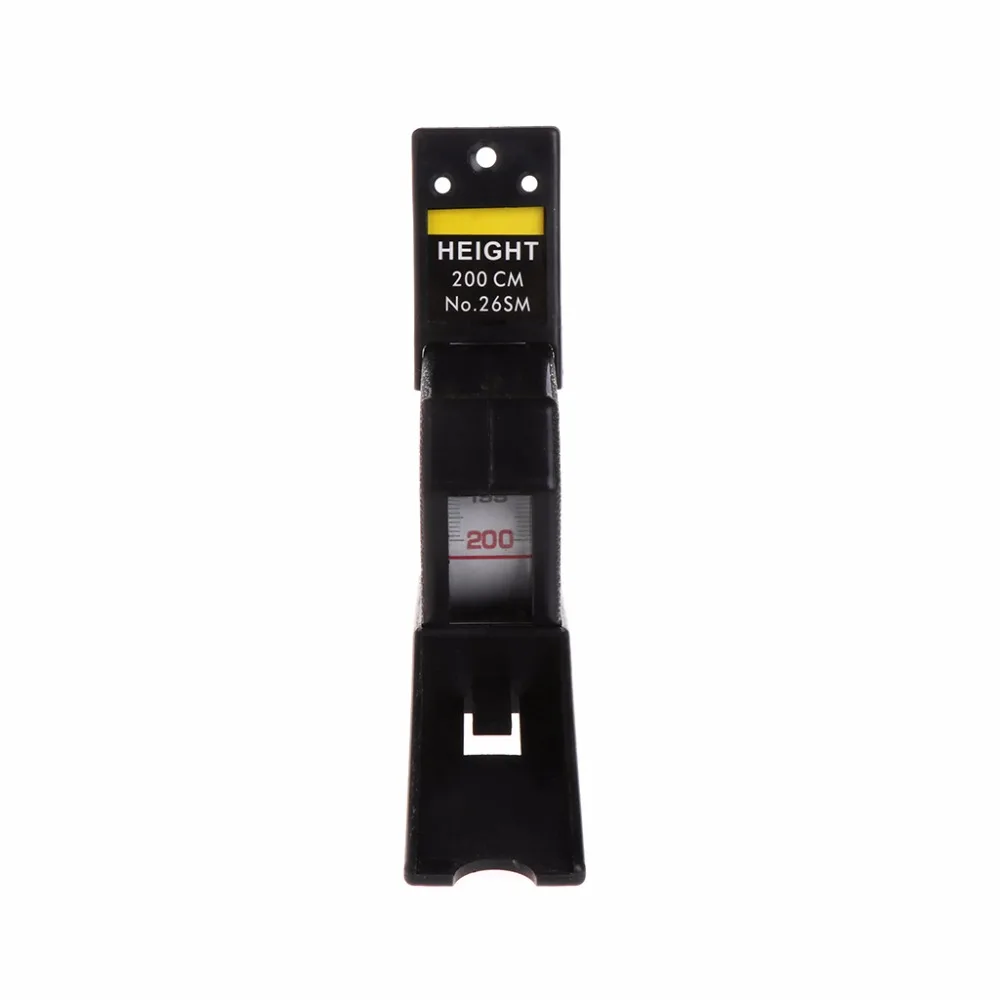 1/10 قطعة 200 سنتيمتر stadimeter الأسود الحائط شنت ارتفاع متر النمو حاكم سم متري الشريط التدابير