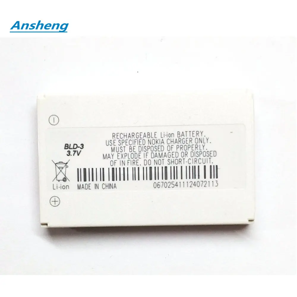 3.7V BLD-3 BLD3 Battery For Nokia 7210 3300 2100 6220 6200 6610 6610 7250 I6260 6610i 7250i