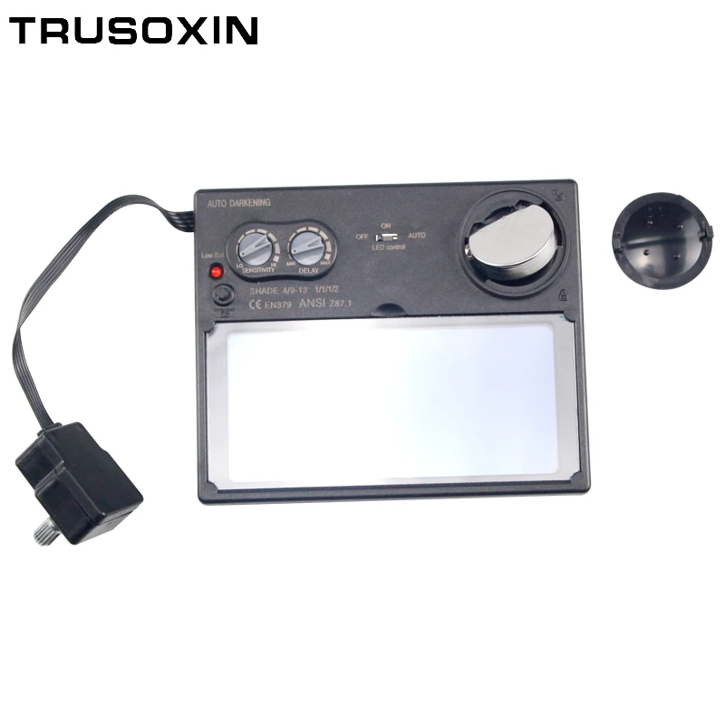 LED Light Solar Auto Darkening Filter Welding/Polish Mask/Helmet/Welder Cap/True Color Welding Lens/Welding Filter