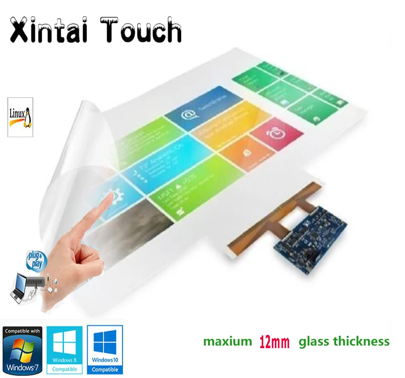 

86 inch capacitive touch screen foil, truly 20 points multi interactive touch film for touch kiosk and LCD monitor